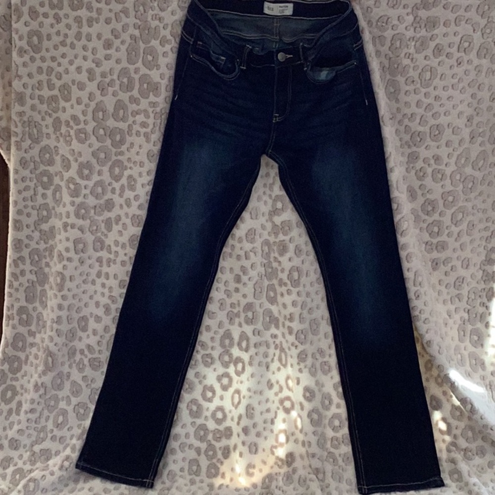 BKE Payton Universal Fit, Mid-Rise, Straight Dark Wash Jean